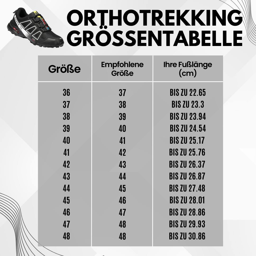 OrthoTrekking | ergonomischer schmerzlindernder Trekking- und Wanderschuh