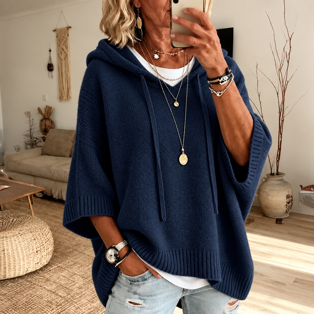 Marlene™ | Oversize-Strickpullover mit Kapuze