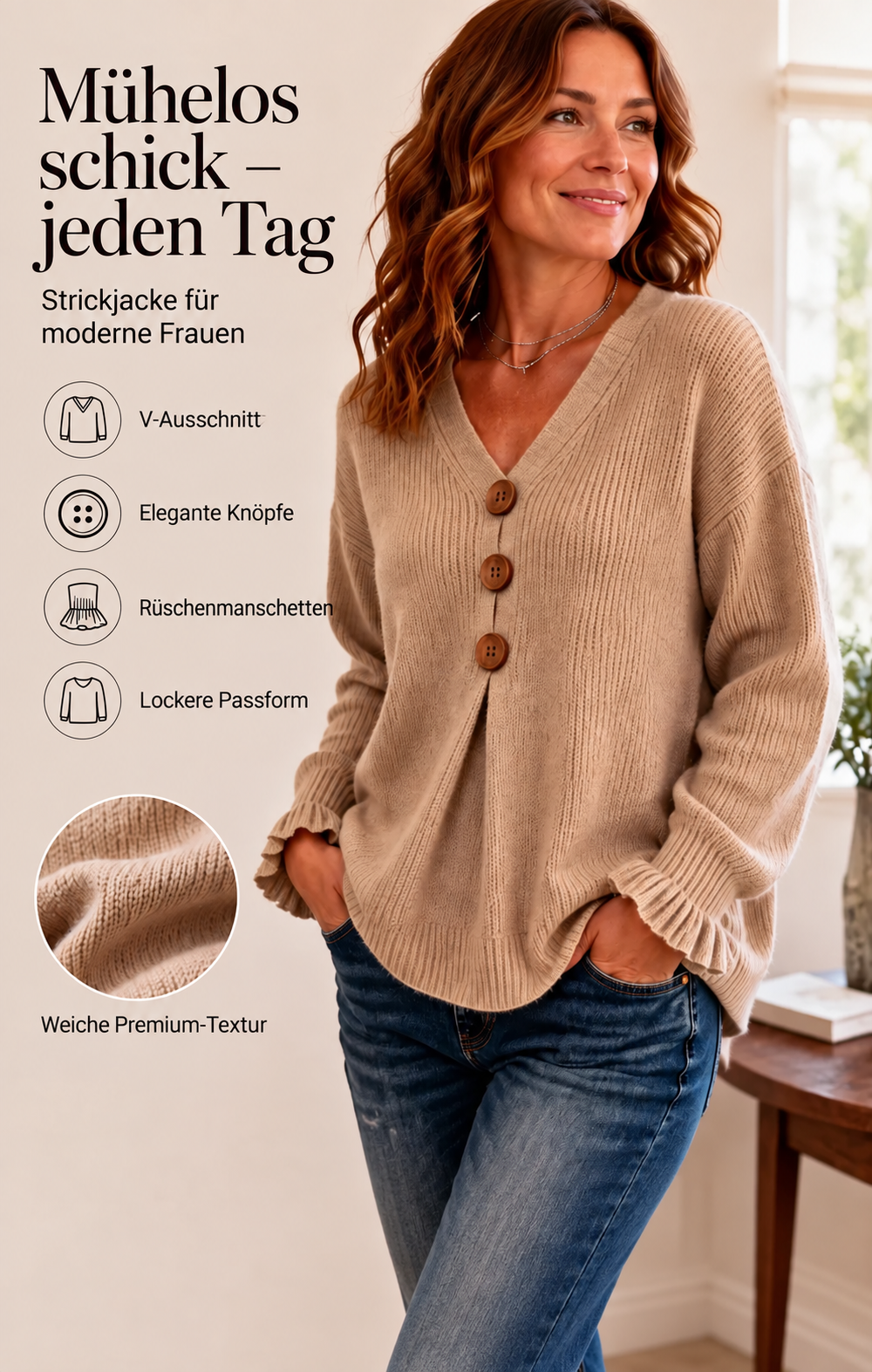 Klara™ | Eleganter Strickpullover