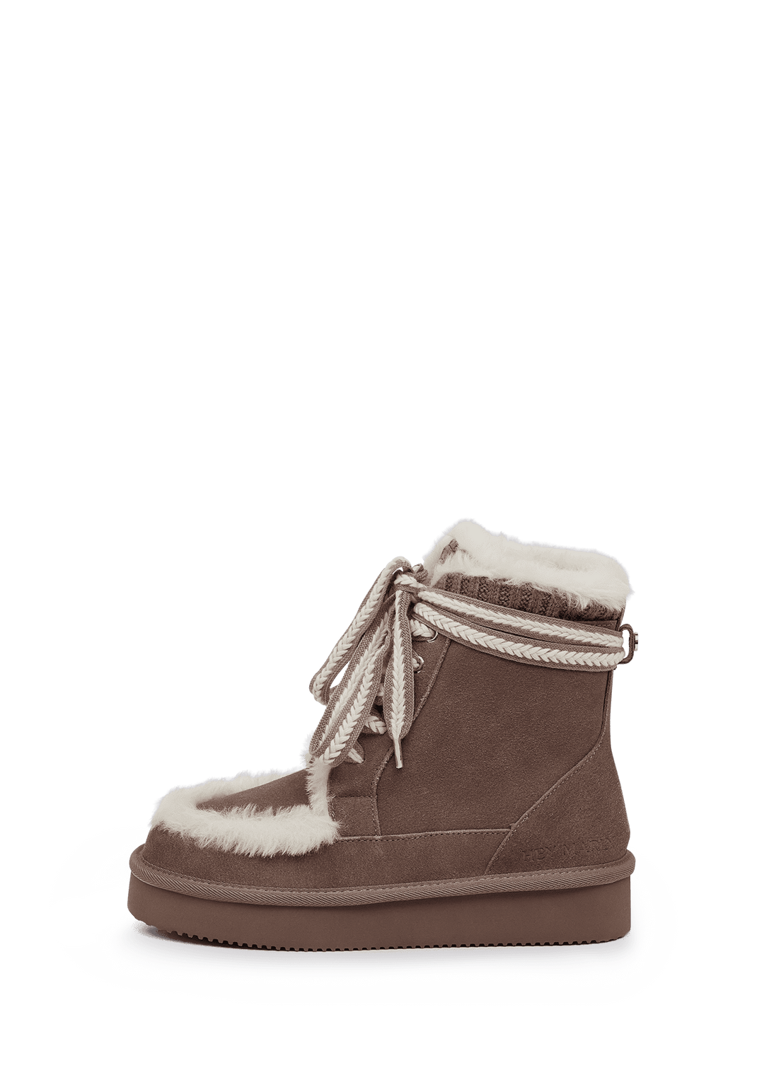 Comfy Lace-Up Boot Suede - Mocha