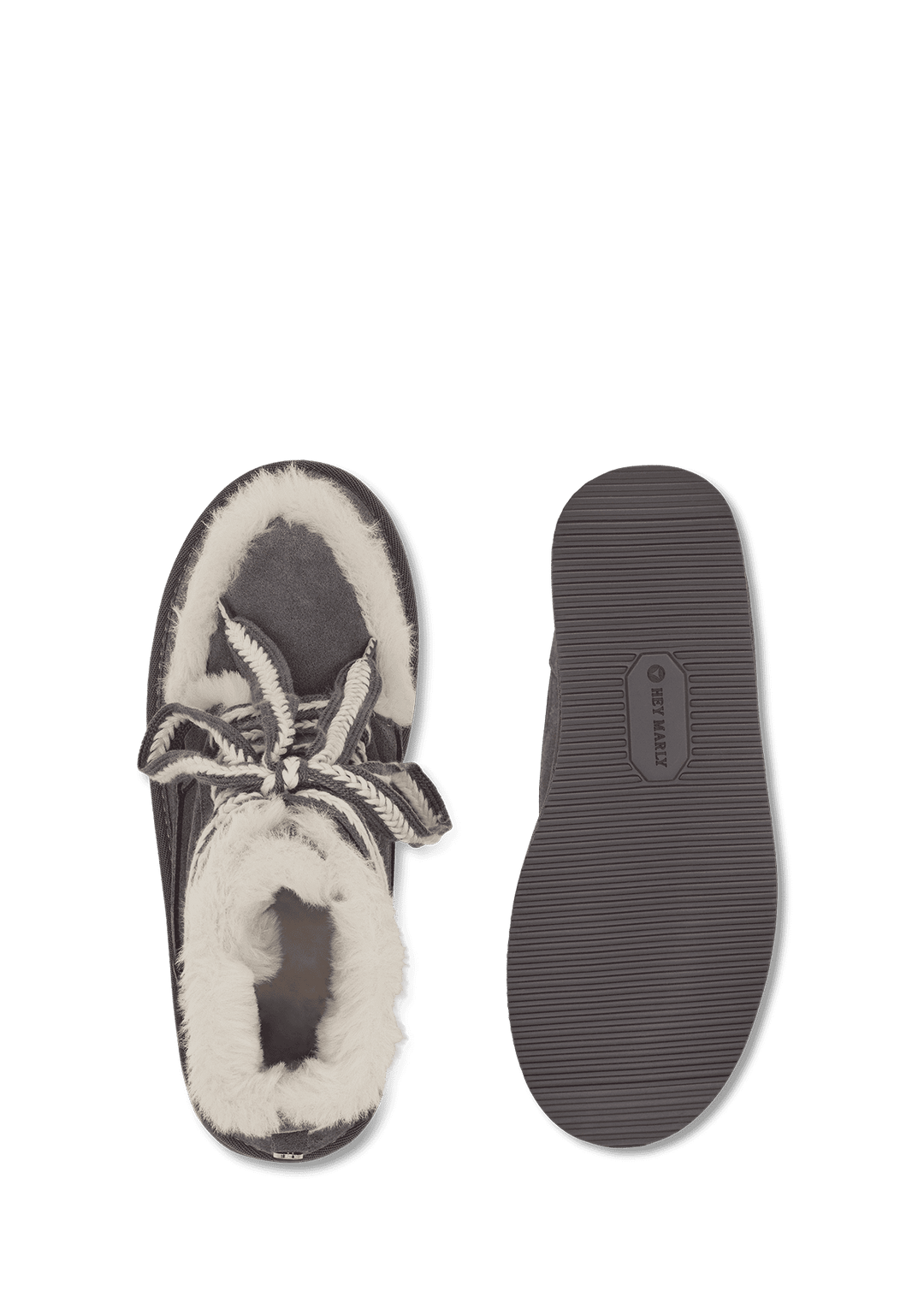 Comfy Lace-Up Boot Suede - Grey