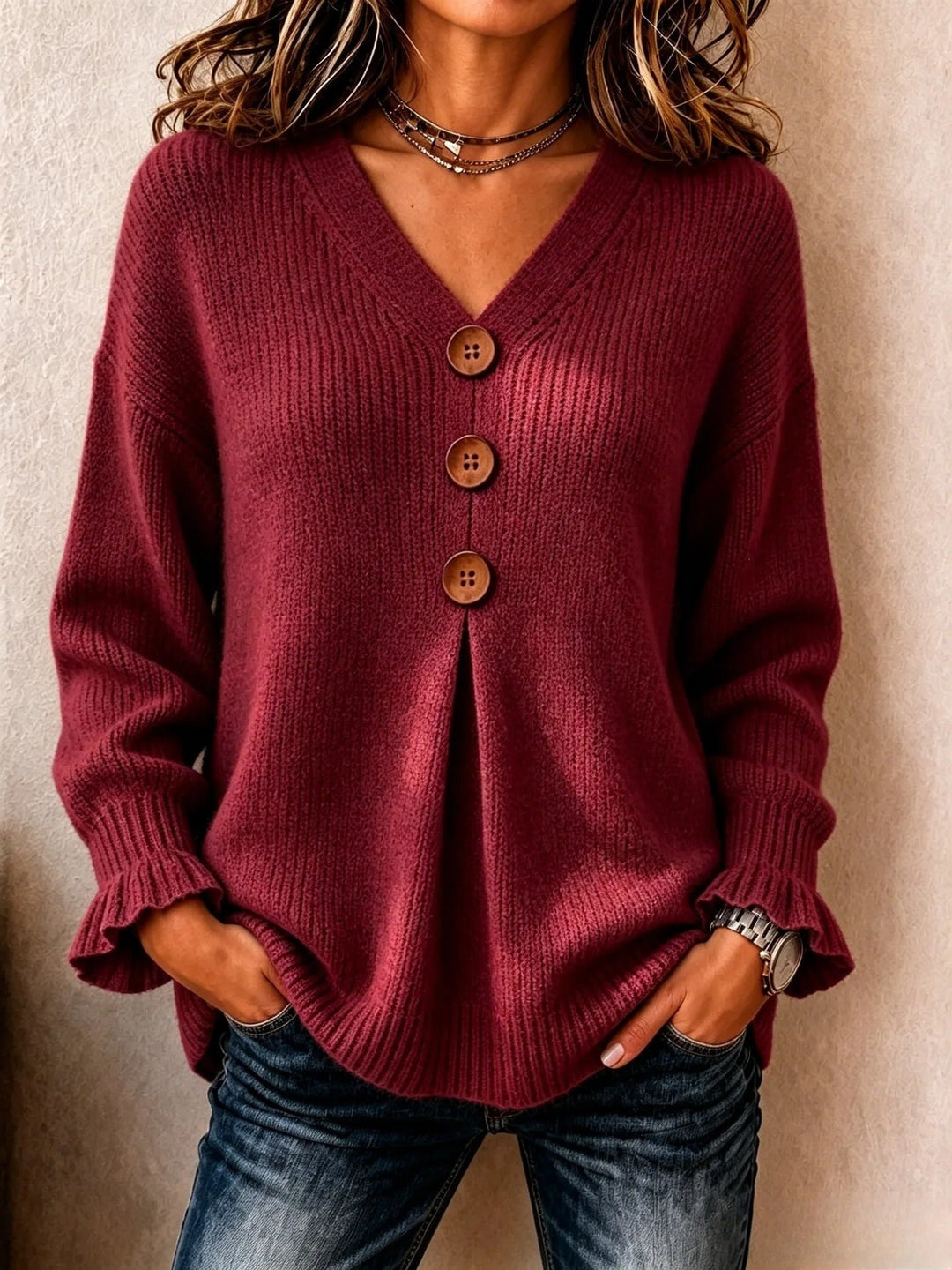Klara™ | Eleganter Strickpullover